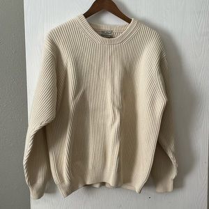 LL Bean Mens Pullover Sweater XL Khaki